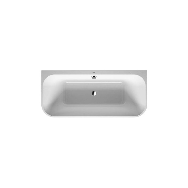 Duravit Ag - Bañera Duravit Happy D.2 Plus 180x80cm, versión de pre-pared, 700451, 2 inclinaciones traseras, con revestimiento acrílico en grafito