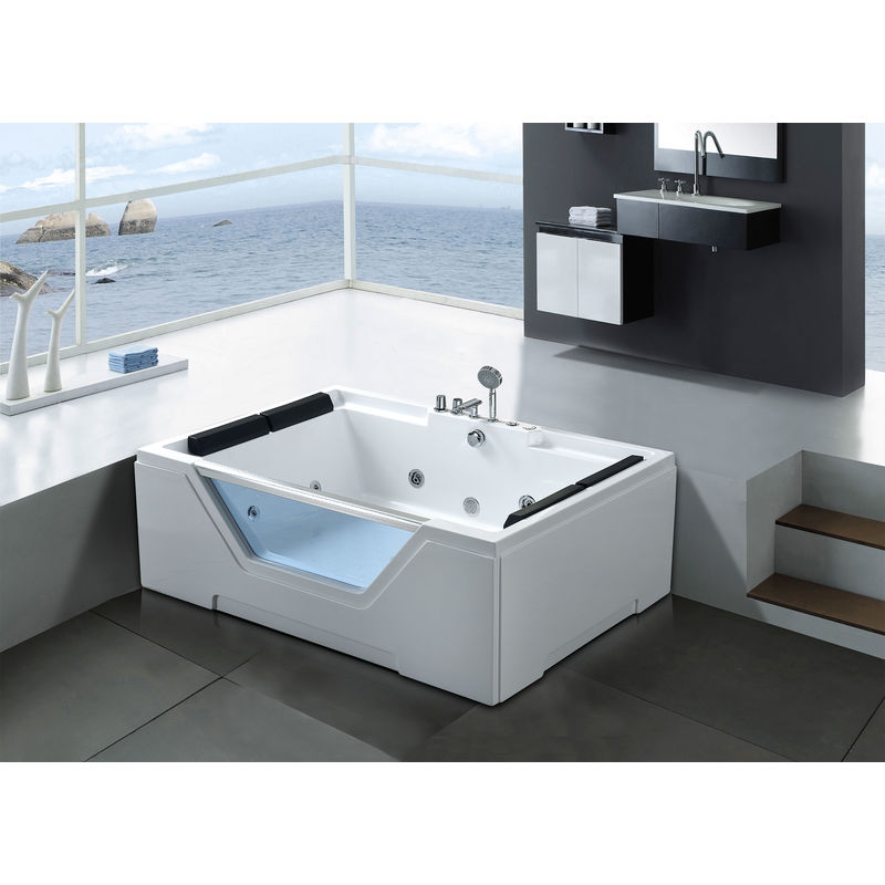 Bañera hidromasaje Bañera de esquina hidromasaje SPA 170 x 120cm LINDA - SIMBA