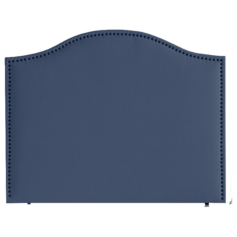 Cabecero de cama Turin tapizado en tela Colores - Azul, Medidas COLCHONES Y BASES - Cama de 90 - AZNAR