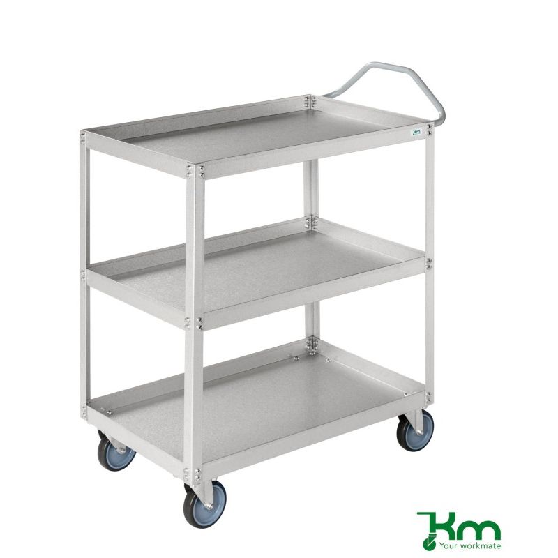 Kongamek - Carro de Servicio 3 Estantes en Aluzinc (Cap.Carga 150 Kgrs.)