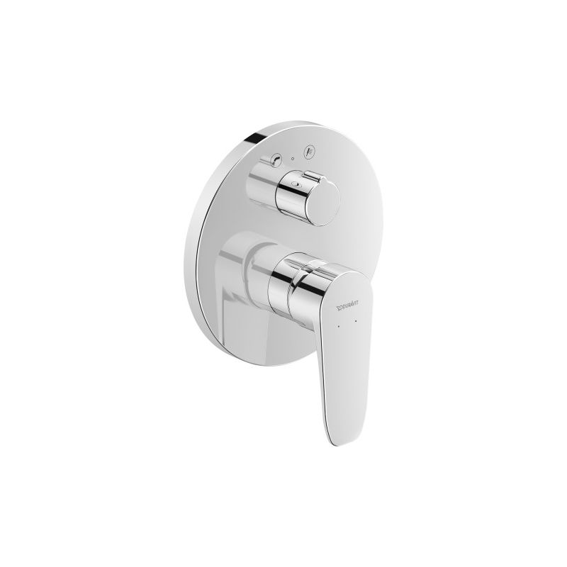 Duravit B.1 Mezclador monomando para bañera empotrado, 2 consumidores, con válvula de conmutación - B15210012010 - DURAVIT AG