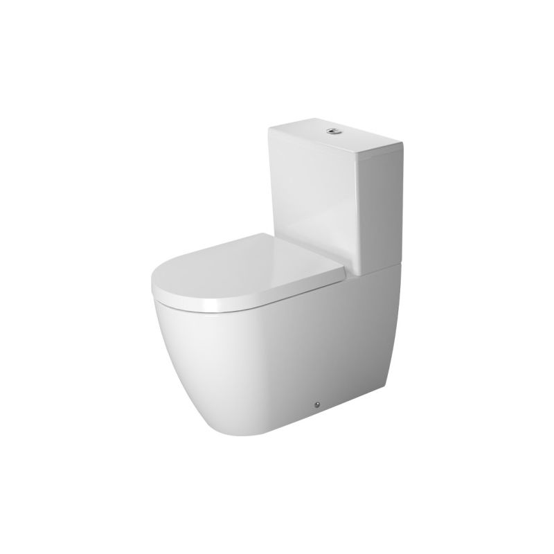 Duravit ME by Starck combinación de WC independiente, lavable, con HygieneGlaze, fijación incluida, para cisterna de superficie, 4,5 l, 370 x 650 mm