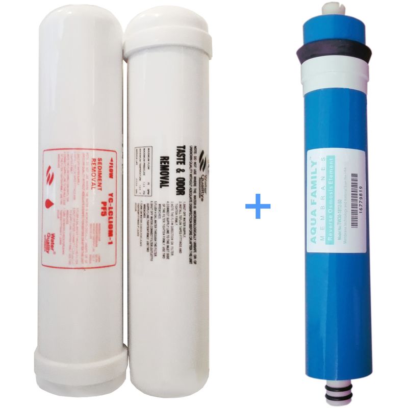 Hidrotek - Juego 2 filtros y membrana ósmosis acuario