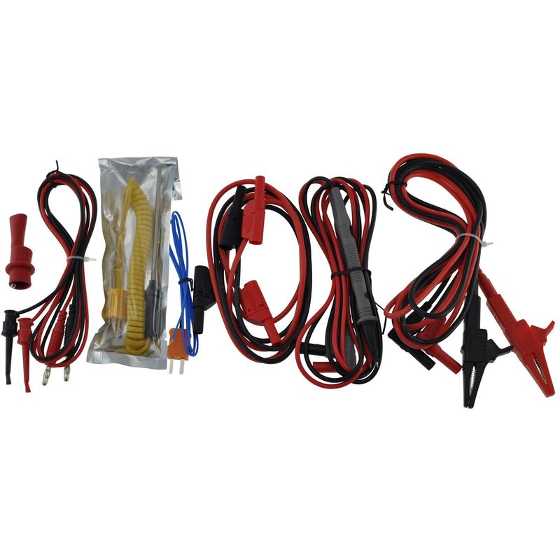 Kit Cables Test Multimetro Pinza Grande - AMASS