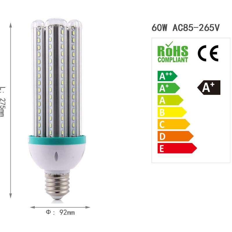 LED Lámparas de bajo energía consumo Bombilla Lámpara Luz 60W Estable blanco 360 ° - OOBEST