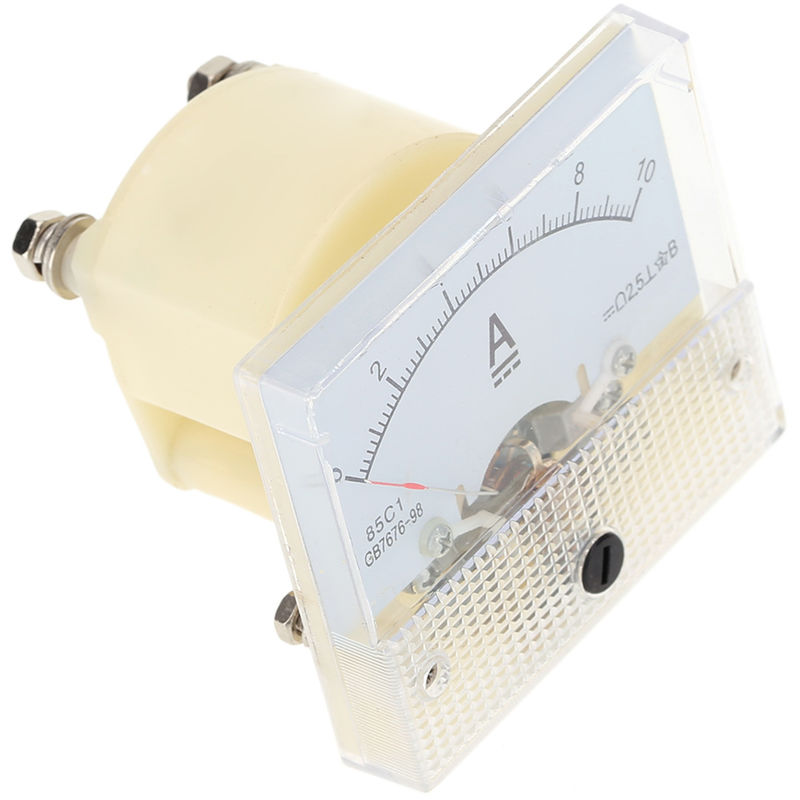 Medidor de panel de corriente analogica DC0-10A, medidor de amperimetro - ASUPERMALL