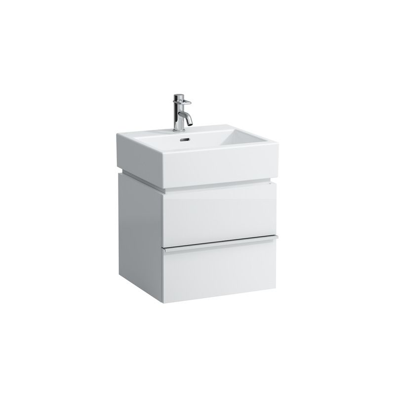 Mueble bajo lavabo Laufen, 2 cajones, 455x490x455, apto para lavabo living city 817431, color: Blanco brillante - H4011320754751