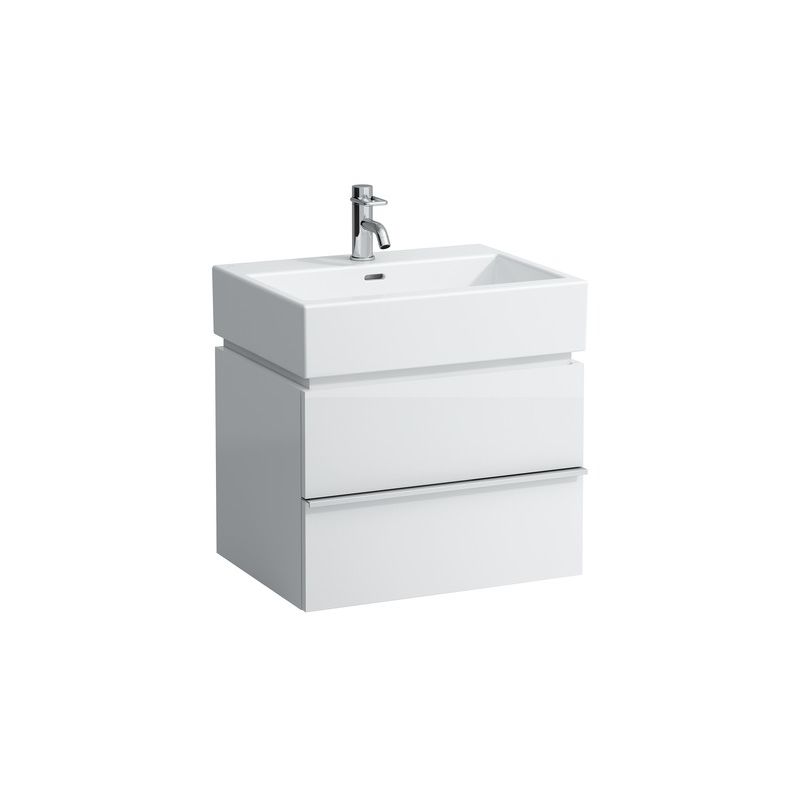 Mueble bajo lavabo Laufen, 2 cajones, 455x595x455, apto para lavabo living city 817433, color: Blanco brillante - H4011820754751