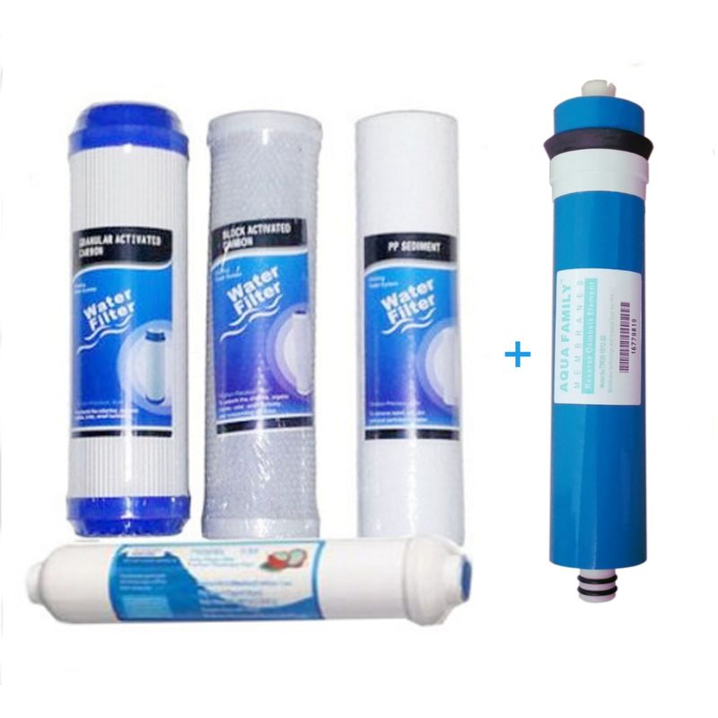 Pack Kit filtros y membrana ósmosis inversa compatible HIDRO WATER ROF 700