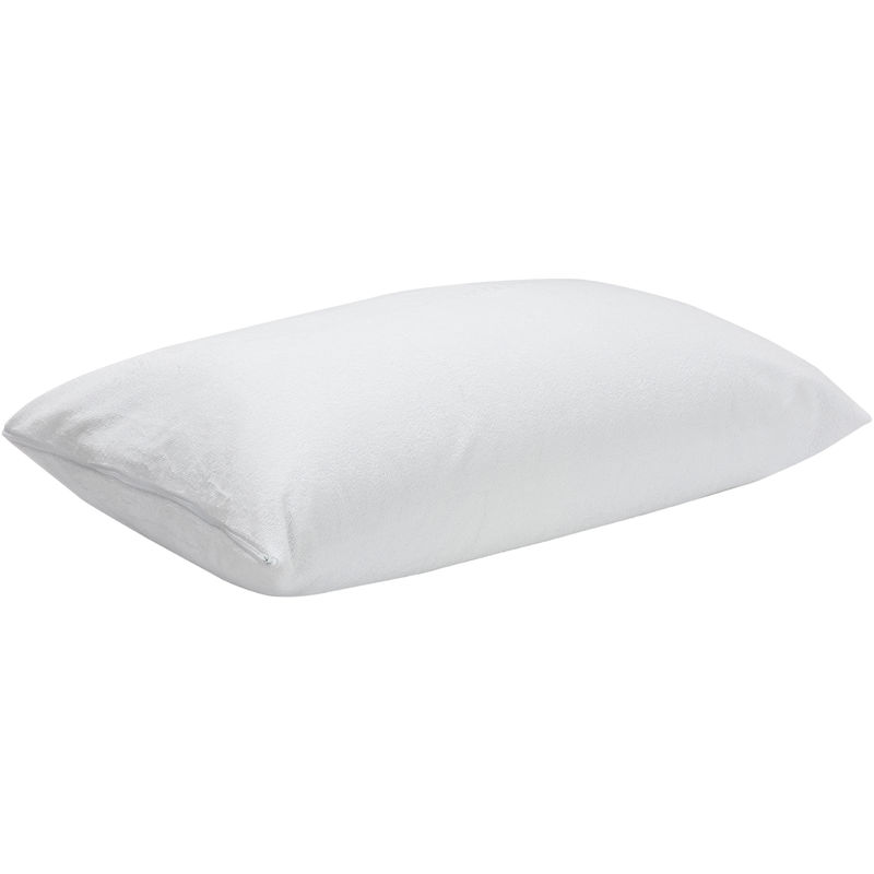 Pikolin Home - Funda de almohada de rizo antialérgica-aniácaros, impermeable 150x40cm , Almohada de 150 , Blanco