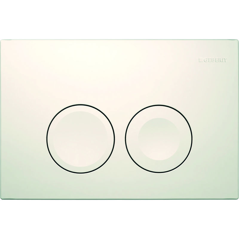 Placa de accionamiento Delta21 para la limpieza de 2 volúmenes, color: blanco-alpino - 115.125.11.1 - Geberit