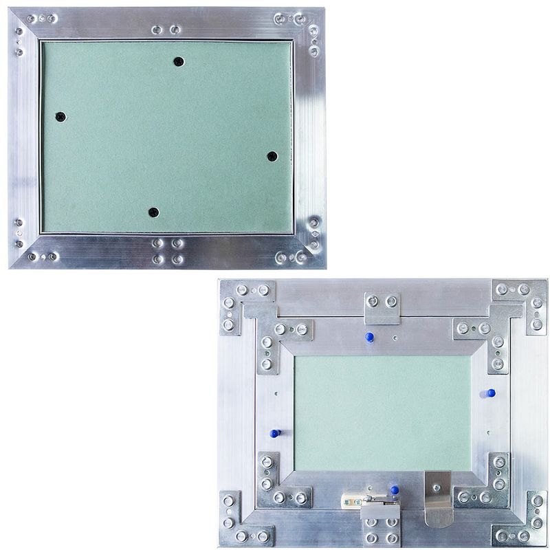 Placa de yeso Puerta de inspección Puerta de mantenimiento 20x20CM Aluminio Solapa de inspección Inserto GK - MUCOLA