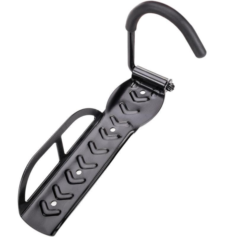 PrimeMatik - Soporte de pared con gancho ajustable para colgar bicicleta por la rueda