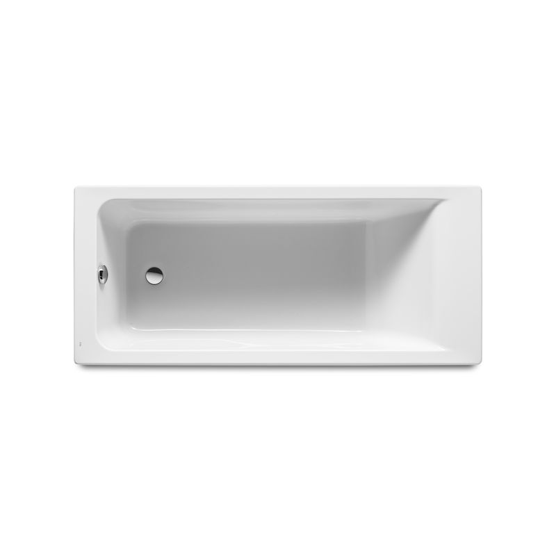 ROCA Bañera acrílica rectangular 1500x700 - Serie Easy, Color Blanco