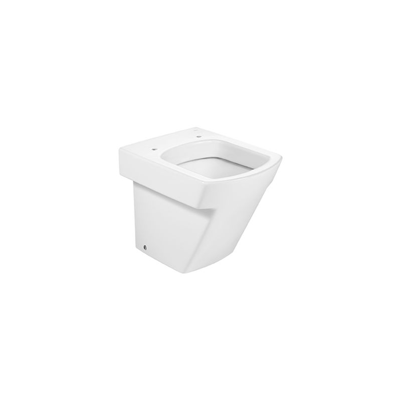 ROCA Taza para inodoro de porcelana con salida dual - Serie Hall , Color Blanco