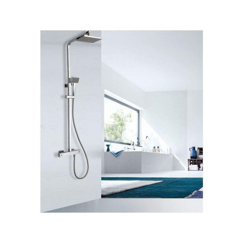 Sistema de ducha termostático 3011 Basic con ducha de mano - cabezal de ducha seleccionable:Sin ducha