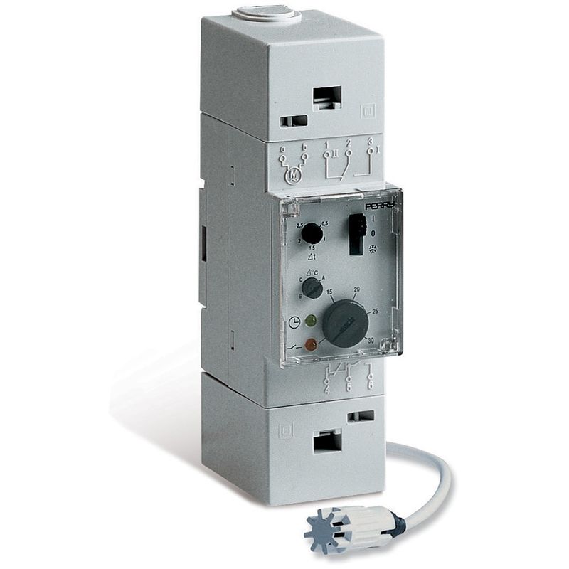Termostato con sonda DIN modular Perry 1TMTE083