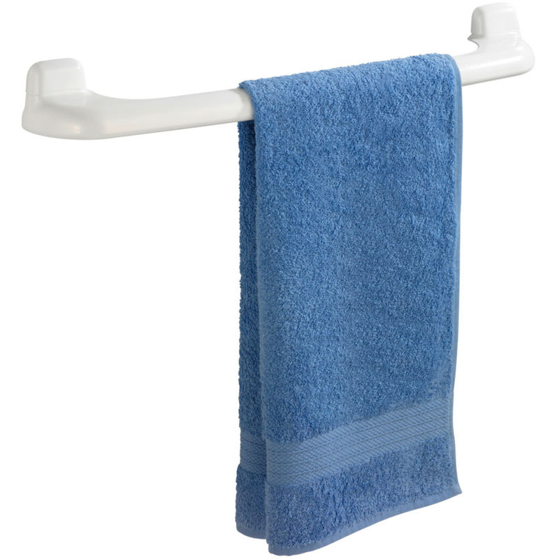 Wenko - Toallero soporte de secado toallas barra sostenedor estante PURE
