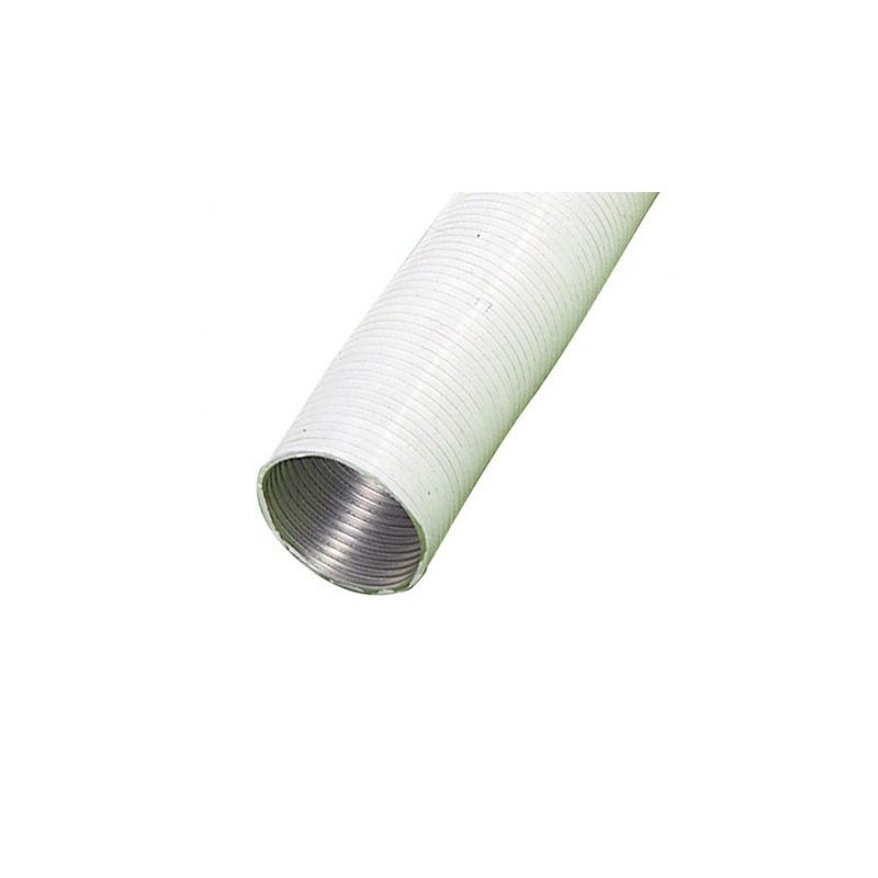 Tubo aluminio compacto blanco Ø 100 mm. / 5 metros - WOLFPACK