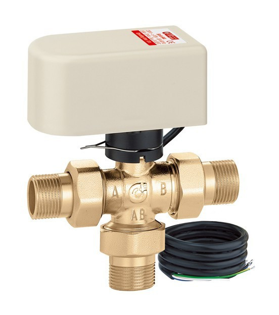 Válvula de esfera de tres vías caleffi 6443 230V - 1