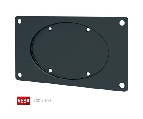 Adaptador para Soporte TV VESA 75 a 200 x 100, color negro Compatible con soportes Fonestar