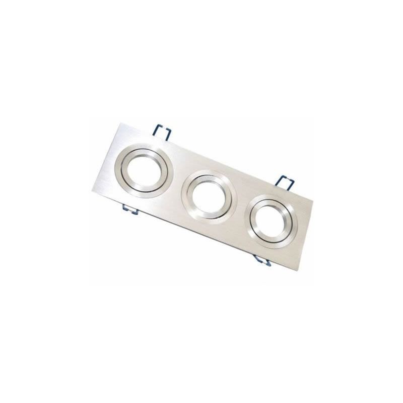 Aro empotrable rectangular triple de aluminio orientable para bombilla LED GSC 0701955