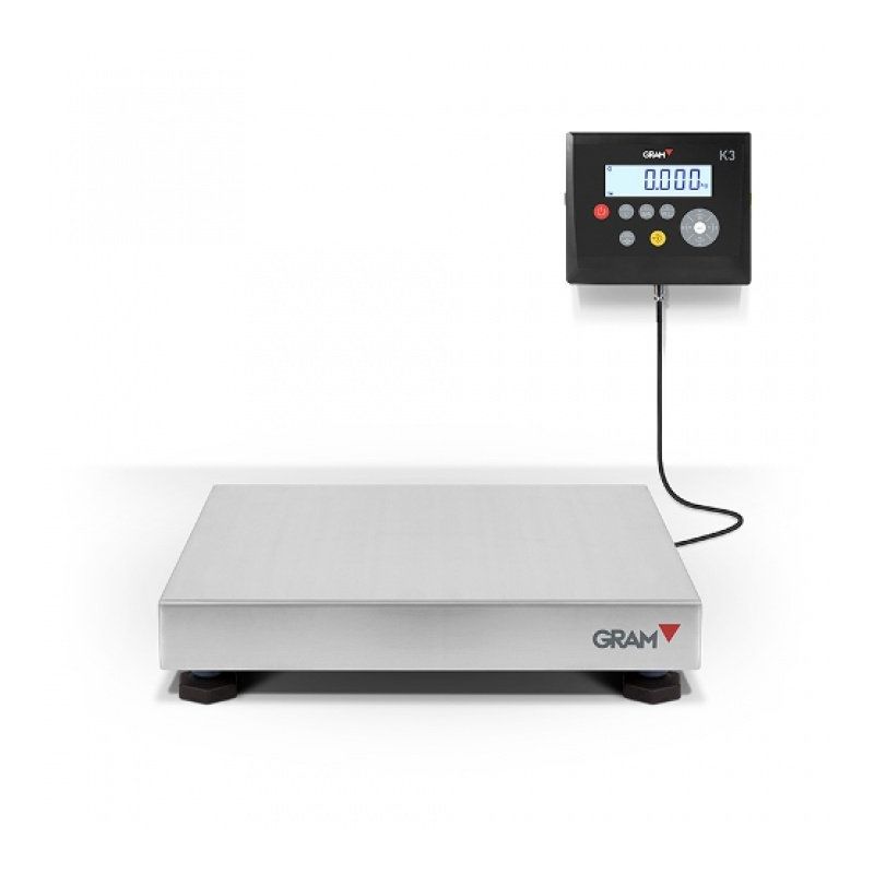 Báscula Industrial de suelo Gram mod. K3-F (50x40cm) (150Kgx20g)