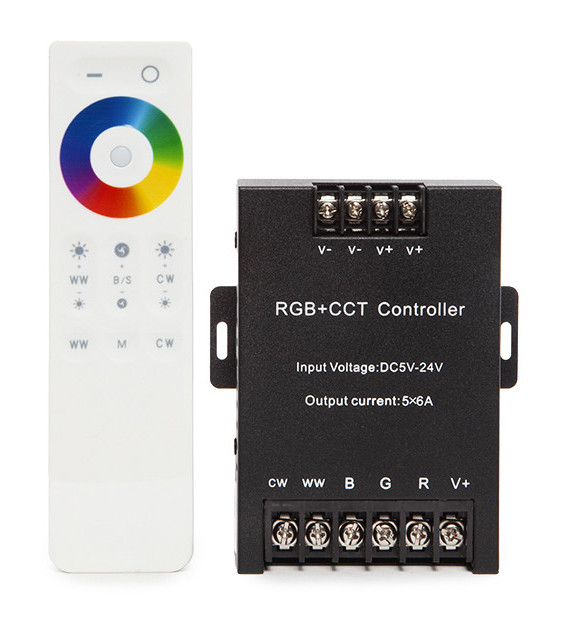 Controlador 2.4G Táctil RGB+Cct 5 Canales Mando a Distancia (TB-DST05) - GREENICE