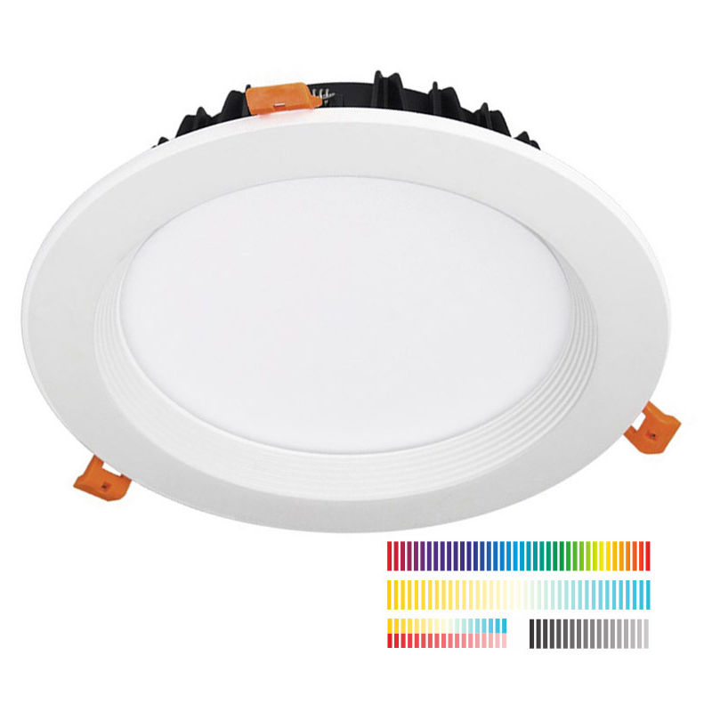 DALI Downlight 25W, RGB-CCT, RGB + Blanco dual, regulable - LEDBOX