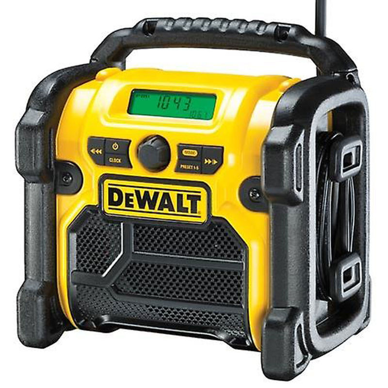 DeWalt DCR020 10.8-18V Radio de construcción de batería de ión de litio - DAB - funciona en la red eléctrica
