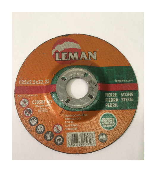 Disco Corte Piedra Leman 125X2.5X22.2 - U.Y H. ISOSPAIN - LEMAN