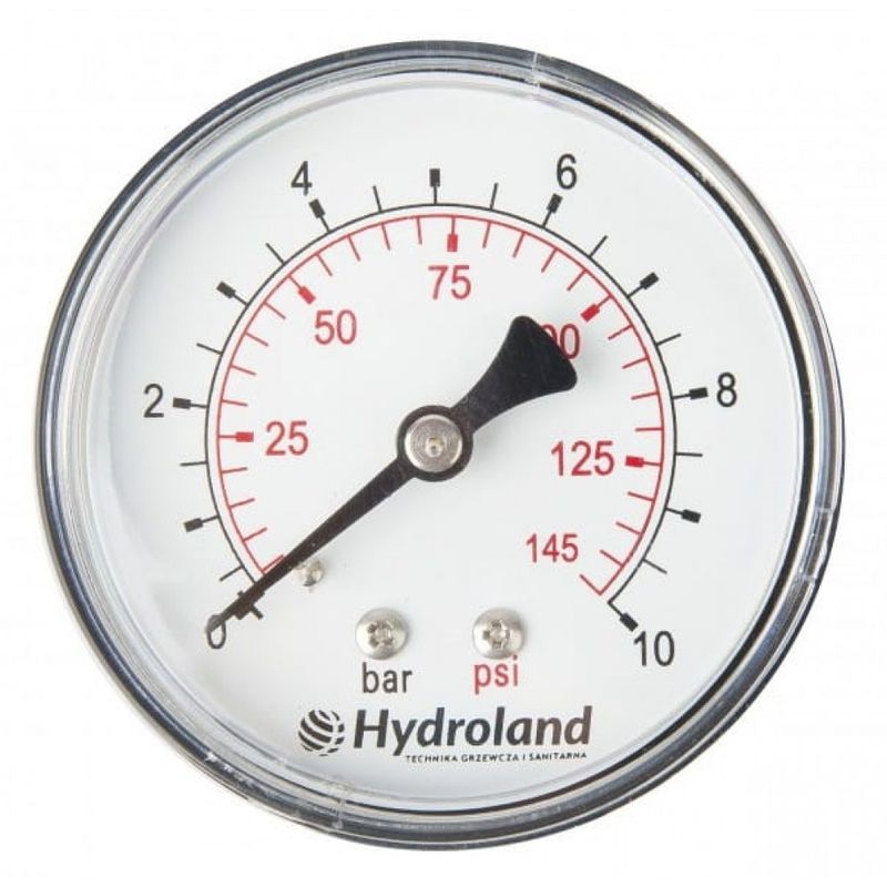 El medidor de presión axial 0-6 bar 63mm con resor - BRICOOMARKET