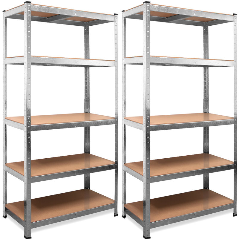 Estanteria metalica estantes estanteria de almacenamiento garaje almacen taller 2x 5 Böden - 180x90x40cm (de) - DEUBA