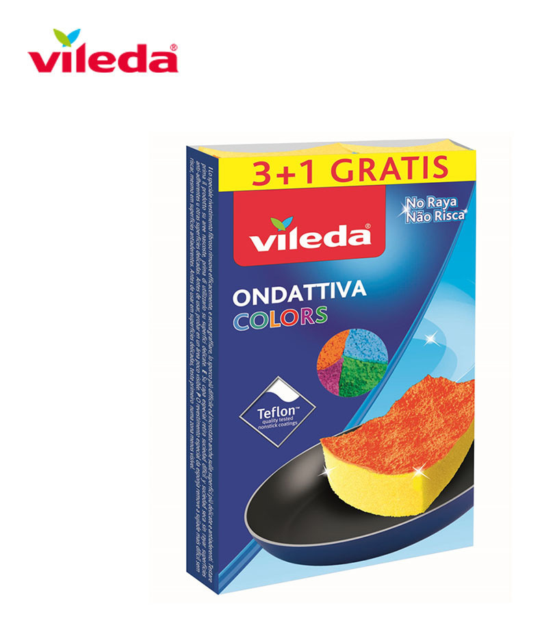 Estropajo Fibra Con Esponja Colors 3+1 159534 Vileda - Neoferr - EDM