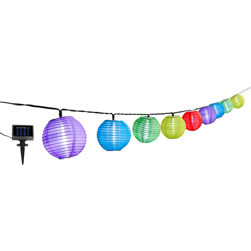 Guirnalda Solar LED Crepuscular con 10 Luces de Colores Nine&One - ORION91