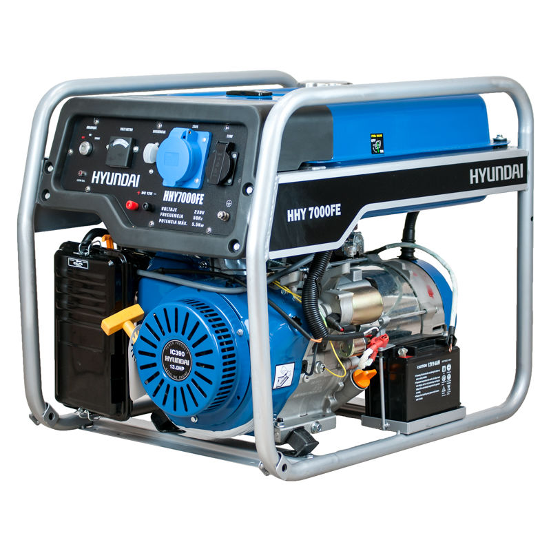HYUNDAI. Generador Inverter 2800w. Arranque eléctrico, 230v, 58db, 31kg.