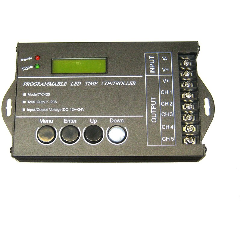 jandei Controlador tira led programable 12/24V 5canal 4A