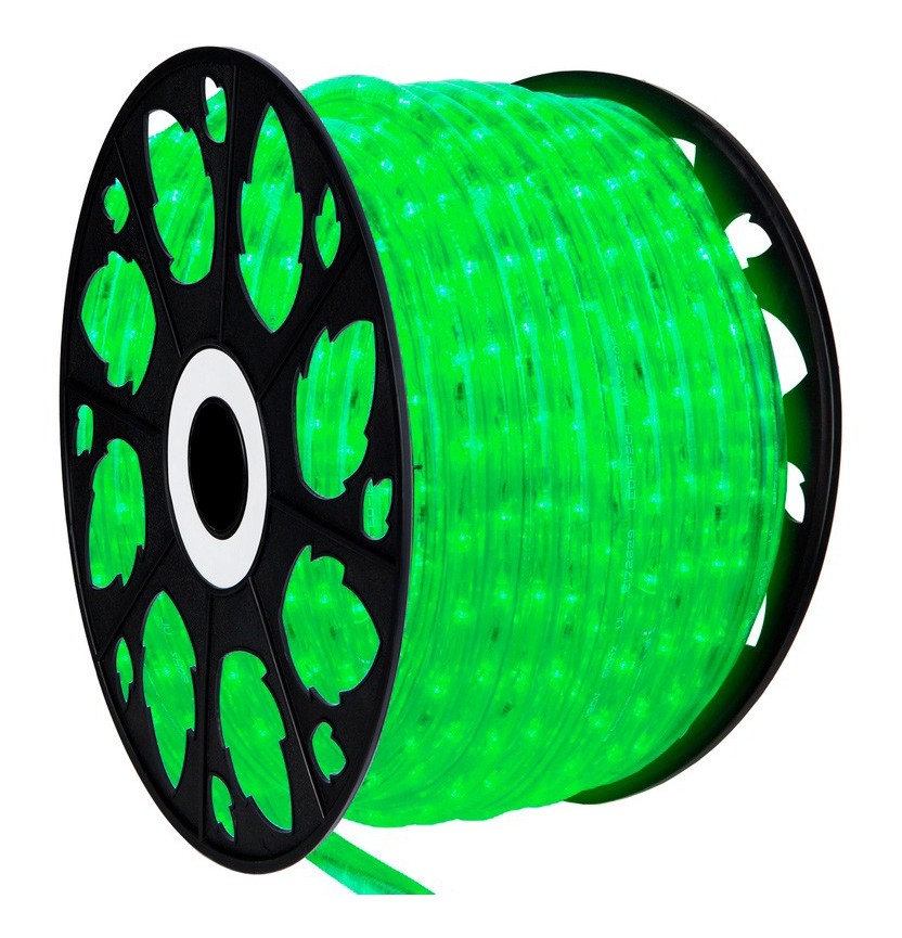 Manguera LED tubular 3W/M 230V IP65 (venta por metros) Verde - BARCELONA LED