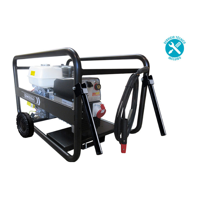 Motosoldadora Omega Omt220Dc Con Motor Trifasico Honda Gx 390