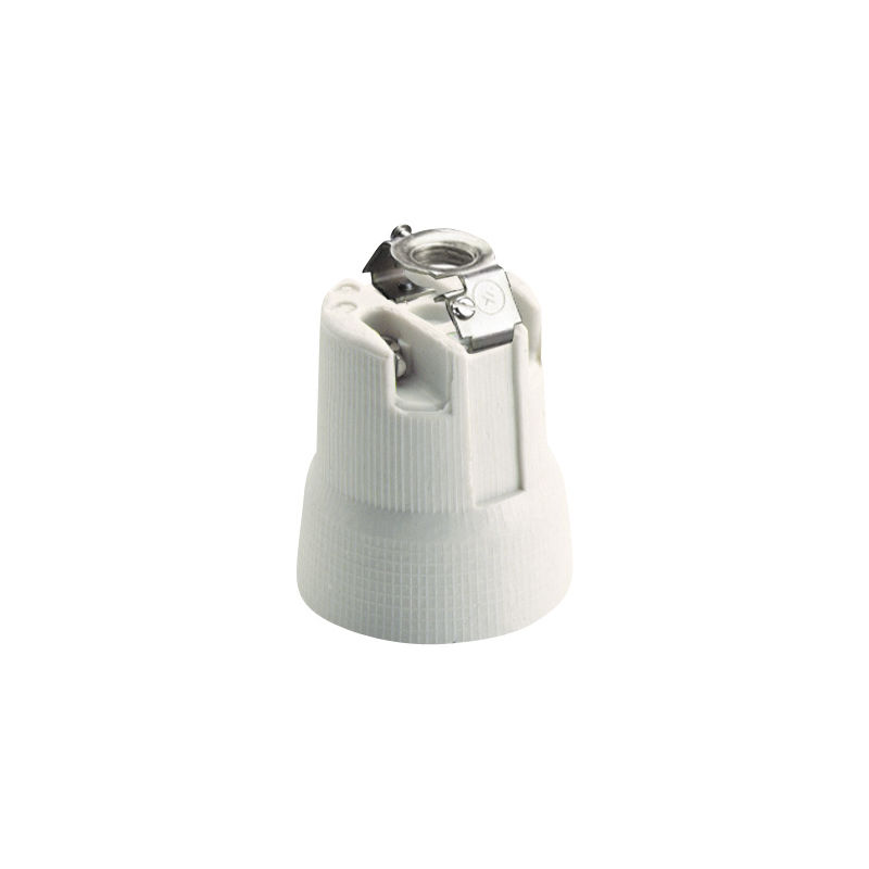 Portalámpara de porcelana.Rosca E-27 4A 250V. SOLERA 678R