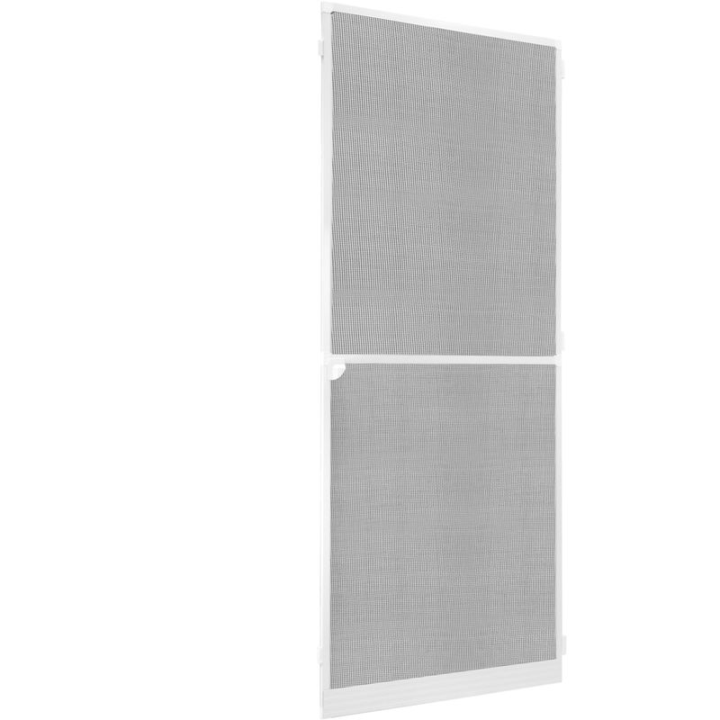PrimeMatik - Puerta mosquitera max 100 x 210 cm aluminio blanco
