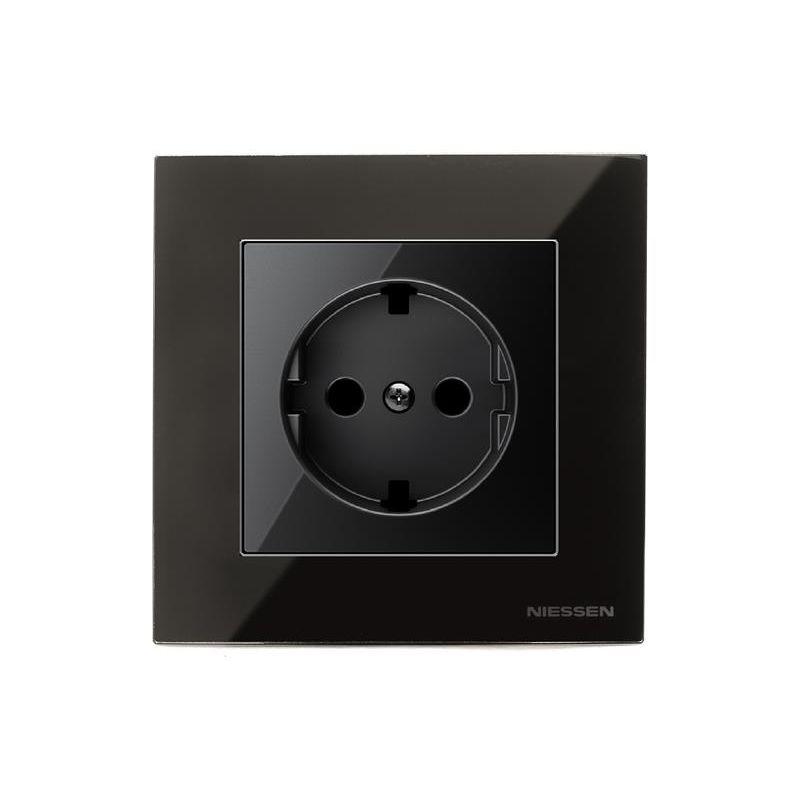 Base Enchufe Schuko + Doble Cargador Usb Niessen 8188.3