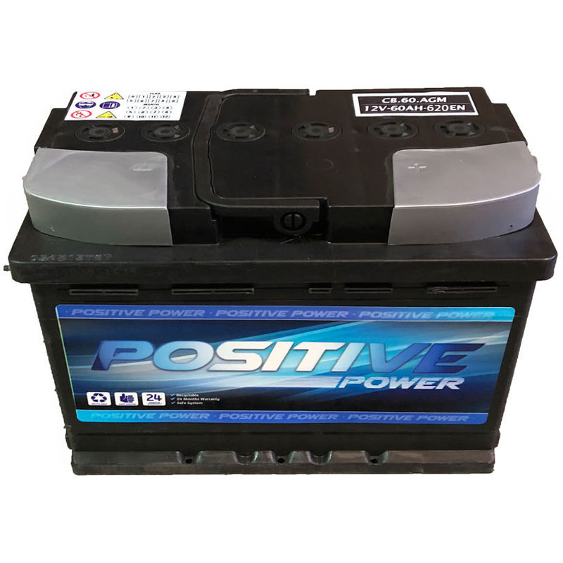 Batería de Coche 60 Ah AGM Power START/STOP - Positive