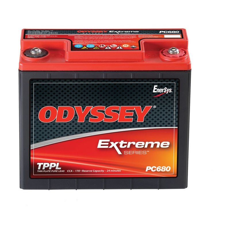 Batería ODYSSEY para motos y quad PC680 12V 16Ah 520A con borne + derecha