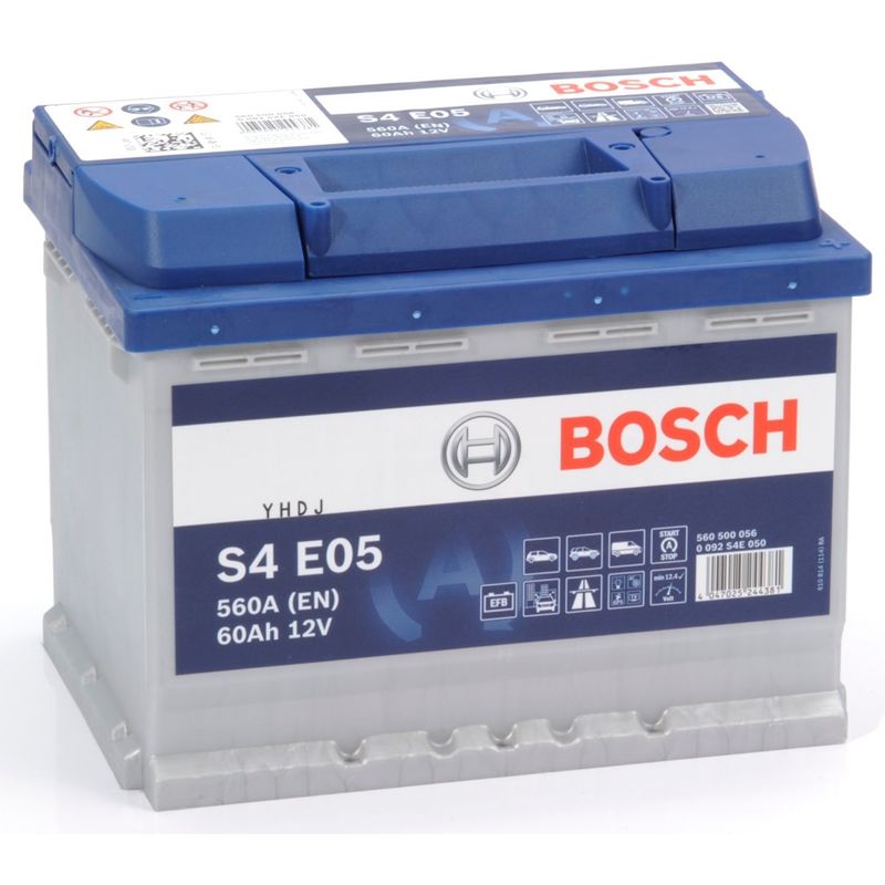 Batería para coche Start-Stop Bosch S4 E05 // 12V 60Ah