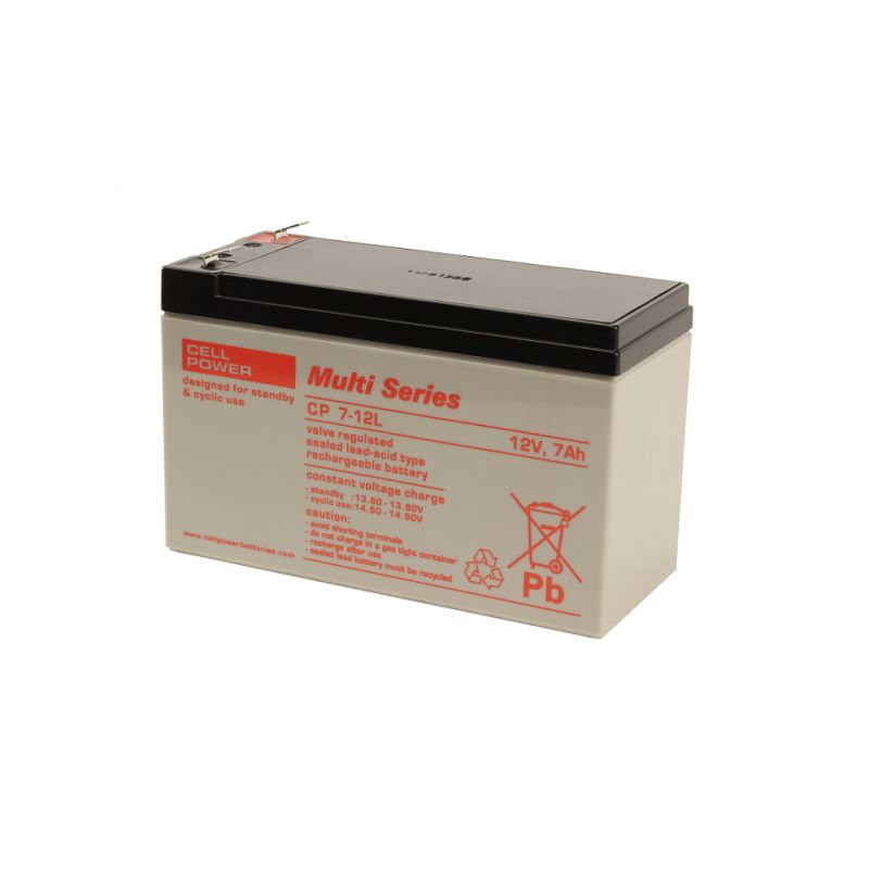 Batería para juguete, SAI o alarmas CP 12V 7Ah L - CELLPOWER
