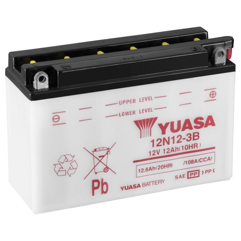 Batería para moto Yuasa 12N12-3B // 12V 12Ah