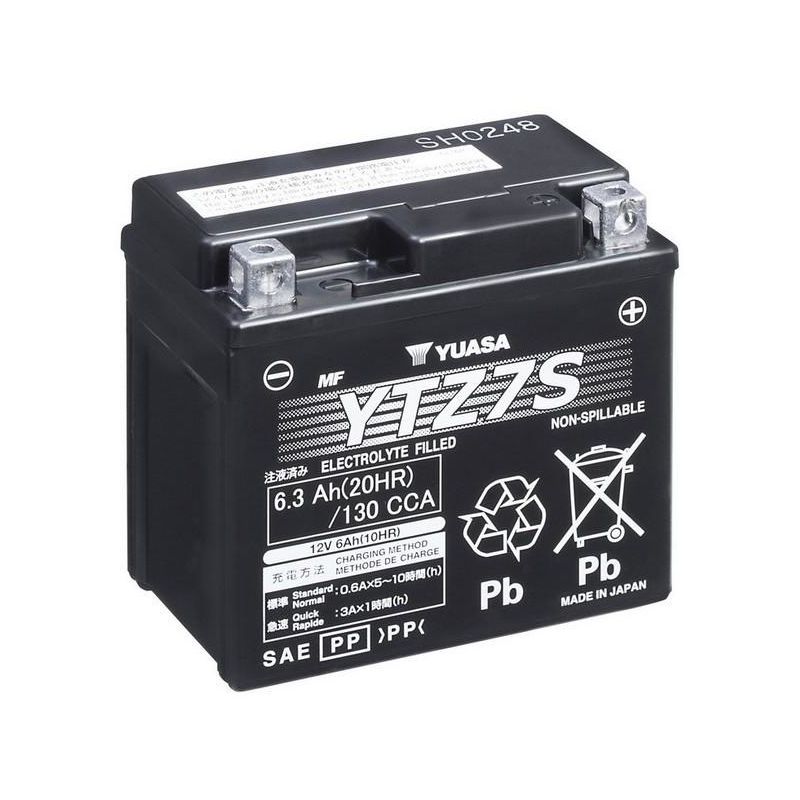 Batería para moto Yuasa YTZ7S // 12V 6Ah