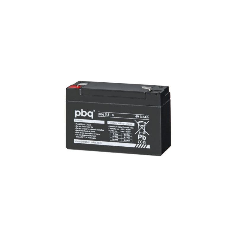 Batería para SAI, juguetes o alarmas pbq 3.5-4 // 4V 3.5Ah