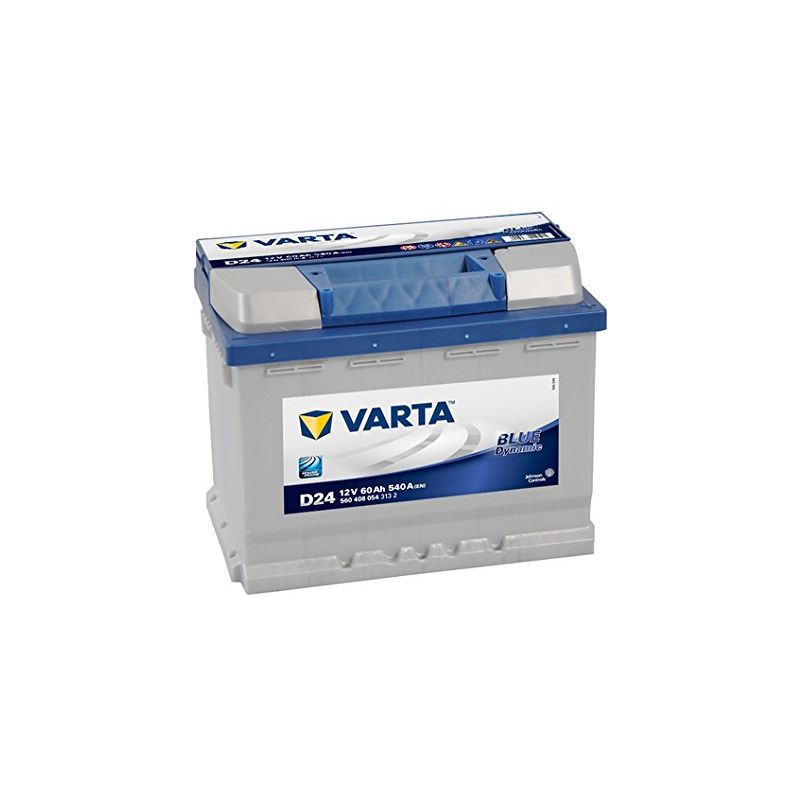 Batería Varta para coche D24 12V 60Ah 540A EN borne + DCHA